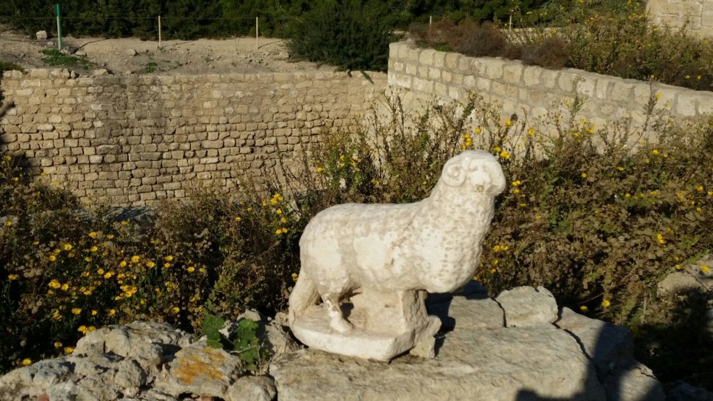 פסלון האייל מקיסריה - צילום: צילום: ורד שריג, נמל קיסריה