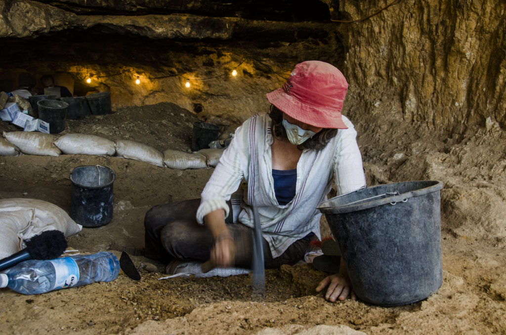 עבודות המתנדבים בחפירה הארכיאולוגית. צילום: יולי שוורץ