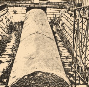 אצבע עוג מלך הבשן כפי שנראתה בין השנים 1906 ל-1913 - צילום: ויקימדיה