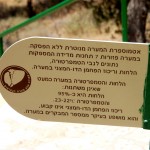 שילוט מידע אודות מערת הנטיפים - צילום: אפי אליאן