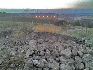 ההרס כתוצאה מהחפירות הבלתי חוקיות באתר. צילום: באדיבות רשות העתיקות
