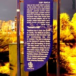 לוח מידע בכניסה לגבעת יונה - צילום: אפי אליאן