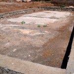 צילום רצפת הפסיפס באשקלון ממערב למזרח