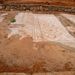 רצפת הפסיפס באשקלון מצד דרום לצפון