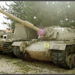 תצוגת טנקי השלל במוזיאון בתי האוסף של צה"ל