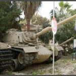 תצוגת טנקי השלל במוזיאון בתי האוסף של צה"ל