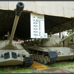 הכניסה לשדירת תצוגת טנקי השלל של מוזיאון בתי האוסף של צה"ל