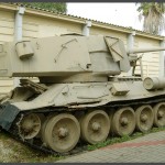 טנק שלל מתוצרת ברית המועצות במוזיאון בתי האוסף של צה"ל