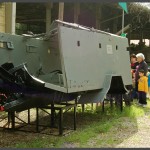 משוריינת שעלתה על מטען חבלה