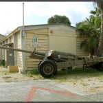 תותח נגד מטוסים כבד במוזיאון בתי האוסף של צה"ל