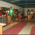 פנים מבנה המוזיאון של רכבת ישראל בחיפה