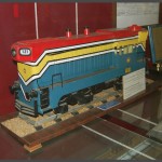 דגם של קטר דיזל מס' 131 של רכבת ישראל