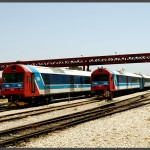 שני מערכי רכבת מודו מתוצרת ספרד בשירות רכבת ישראל