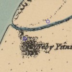 גבעת "נבי יוניס" לפי מפה משנת 1880 - צילום מסך מהאתר עמוד ענן