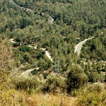 מראה אל תחתית השמורה מנקודת היציאה