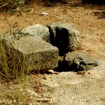 גת ופסיפס שנמצאו בסמוך לשרידי הכנסייה העתיקה