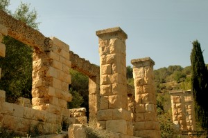 שרידי מבנה מפואר בשמורת הסטף
