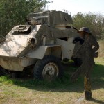 משוריינת מצרית מול גבעות יד מרדכי