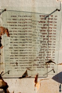 לוח שמות ההרוגים באסון המסוקים