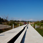 הדרך המובילה לעבר בריכת המים באתר הזכרון