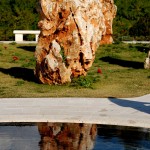 הסלע המשתקף במים באתר אסון המסוקים