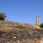 הצריח על חלקו הגבוה של תל יבנה