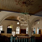 פנים בית הכנסת בבית הספר מקוה ישראל