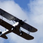 סטירמן 31 של חיל האויר הישראלי מעל מוזיאון חיל האויר בחצרים