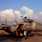 מטוס F15 של חיל האויר הישראלי בתצוגה במוזיאון חצרים