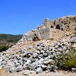 מפולת אבני החומות העתיקה של קלעת נמרוד וחלקו המערבי