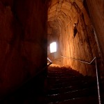 הדרך המובילה למנהרת הסתרים במצודת נמרוד