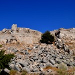 מבט אחרון אל מבצר נמרוד בחלקו הדרומי מערבי