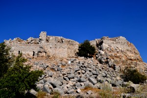 מבט אחרון אל מבצר נמרוד בחלקו הדרומי מערבי