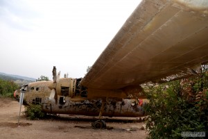 דופן שמאל של מטוס הנורד 072 השוכן ביער המגינים