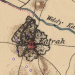 מפת הכפר קטרה לפי מפת PEF משנת 1880 - צילום מסך: אתר עמוד ענן
