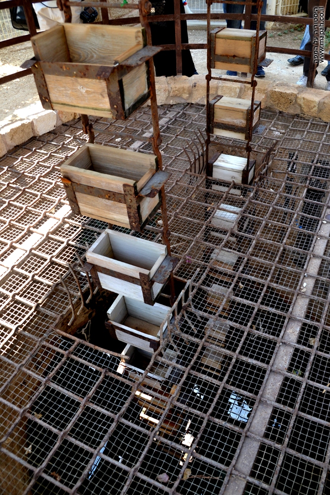 תאי המים העולים מתוך באר האנטיליה במזכרת בתיה