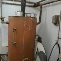 דוד המים החמים במכבסת מכון איילון