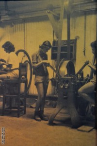 תמונה מקורית מפעילותו של מפעל התחמושת במכון איילון
