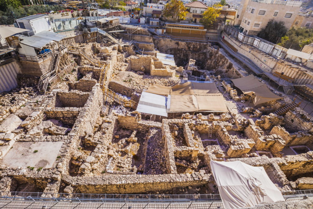 חפירות חניון גבעתי בעיר דוד. צילום: קובי הראתי, 