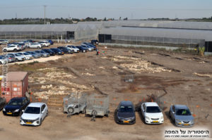 גזרת החפירות בצד מערב של עין אסור