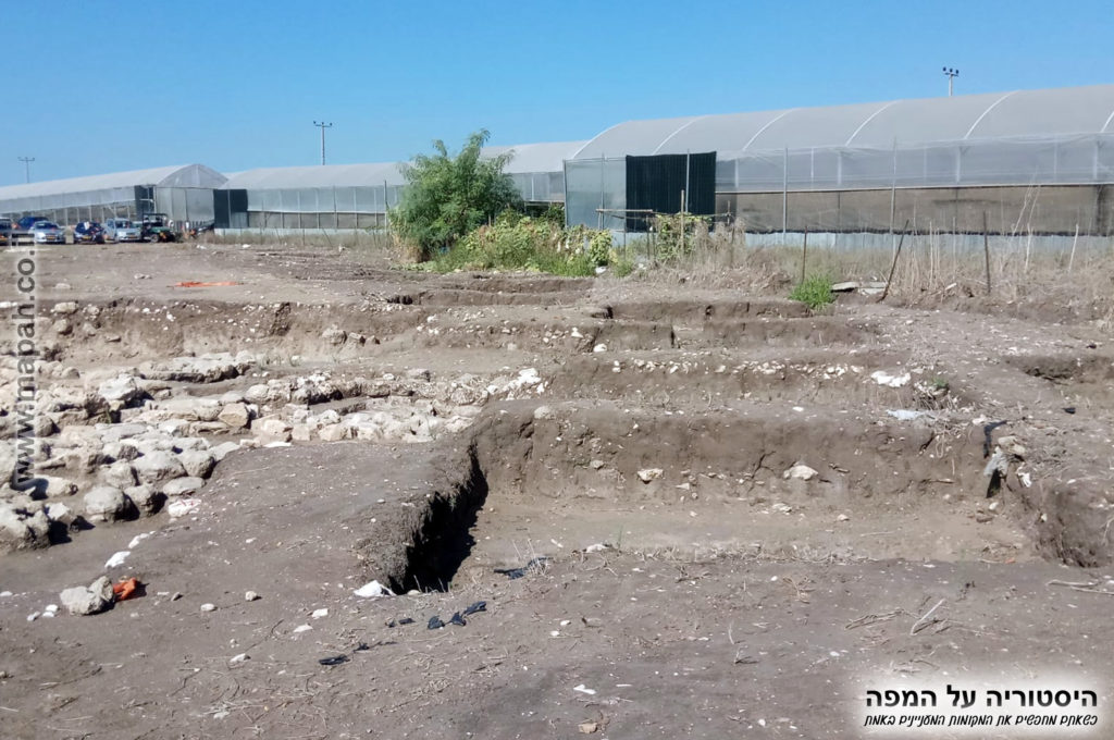 ריבועי חפירה בצד המערבי עין אסור