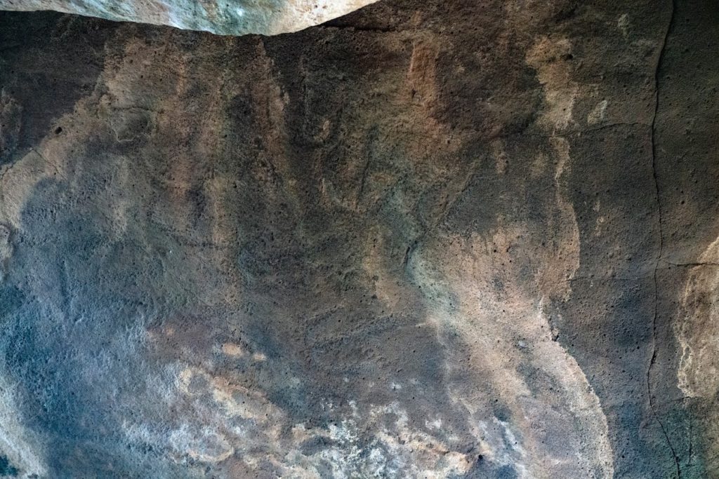 ציורי הסלע בדולמן שליד קיבוץ שמיר. צילום: יניב ברמן