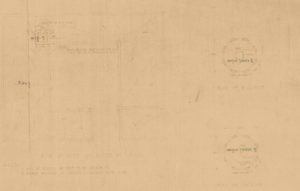 תרשים מגדל התצפית מיצדית גדר הצפון - מקור: ארכיון גנזך המדינה