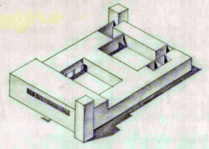תרשים מבנה התחנה כפי ששורטט על ידי טיגארט - מקור: ארכיון גנזך המדינה