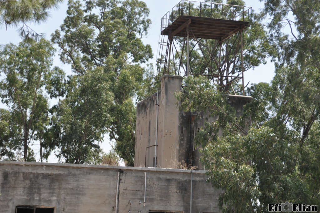 ראש מגדל השמירה הגבוה בבית גוברין עם מבנה התצפית - צילום: אפי אליאן