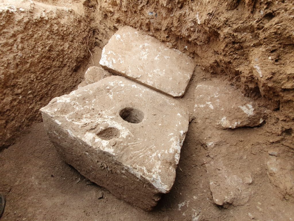 אסלת האבן הנדירה. צילום - יולי שוורץ - רשות העתיקות
