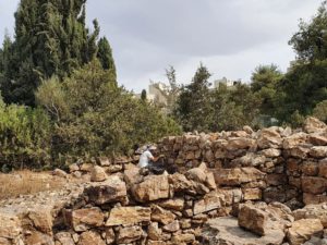פעולות השימור באתר. צילום: יעל קלמן