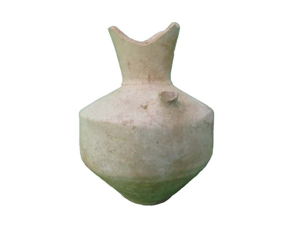 כלי חרס מהתקופה המוסלמית הקדומה שנמצא באתר. צילום- יסמין אורבך,