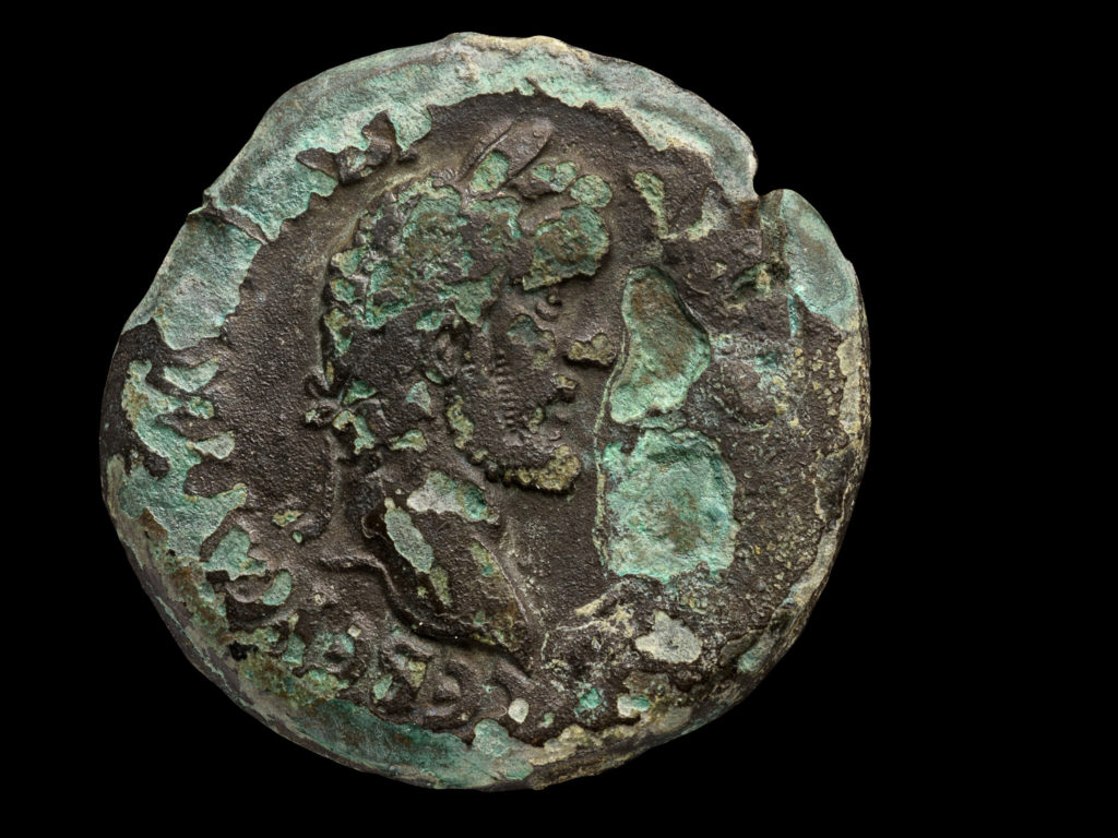 דיוקן הקיסר הרומי אנטונינוס פיוס. צילום: דפנה גזית