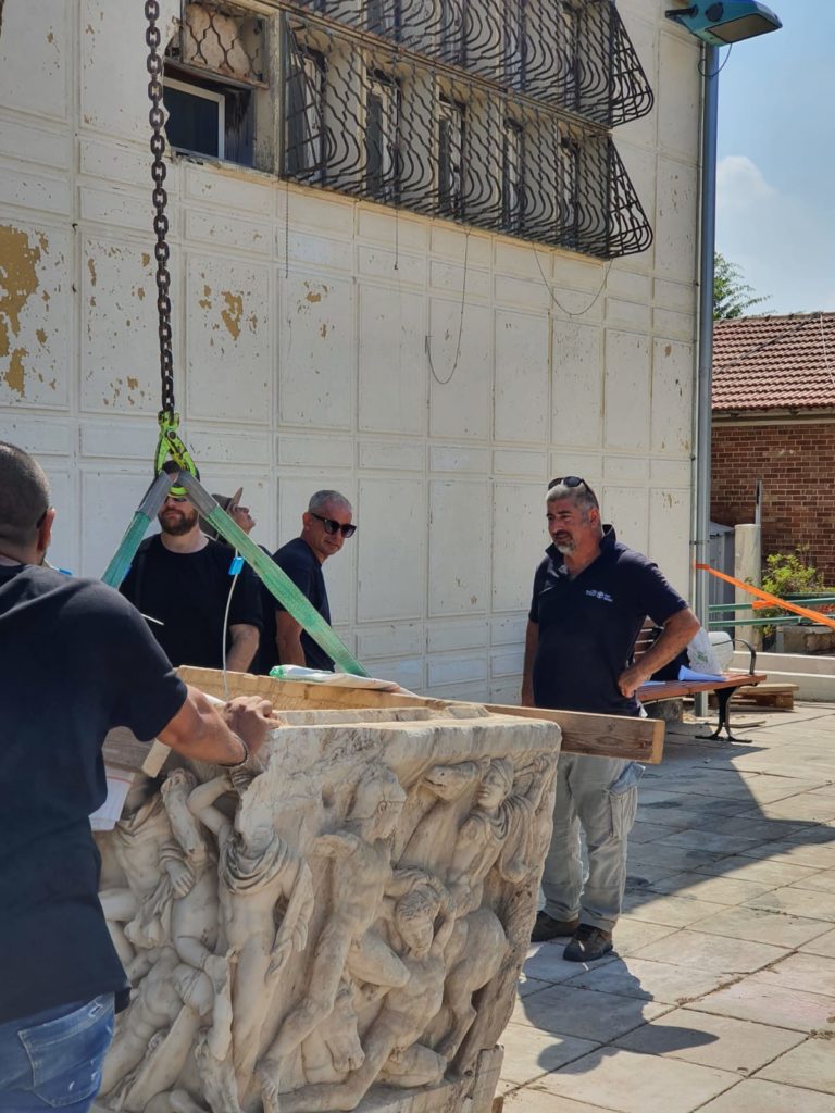  עבודות עיריית אשקלון ורשות העתיקות. צילום מארק אברהמי